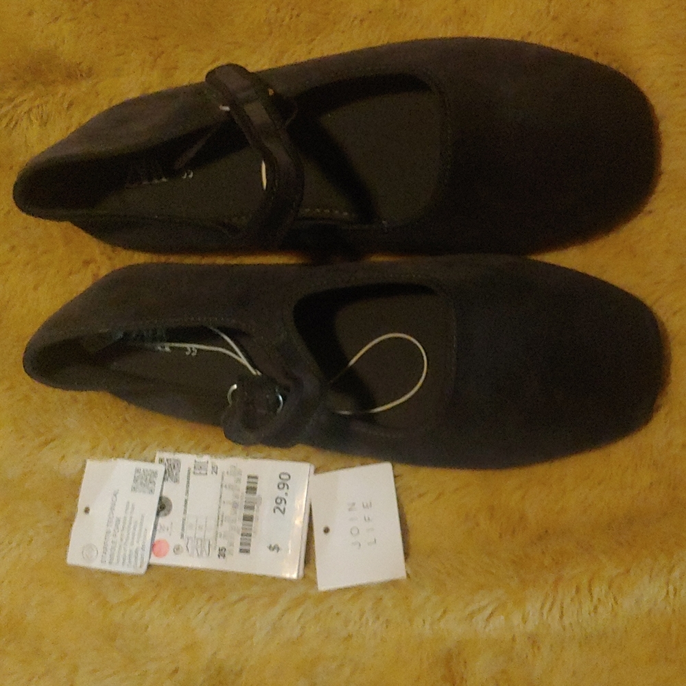Zara suede ballet flat